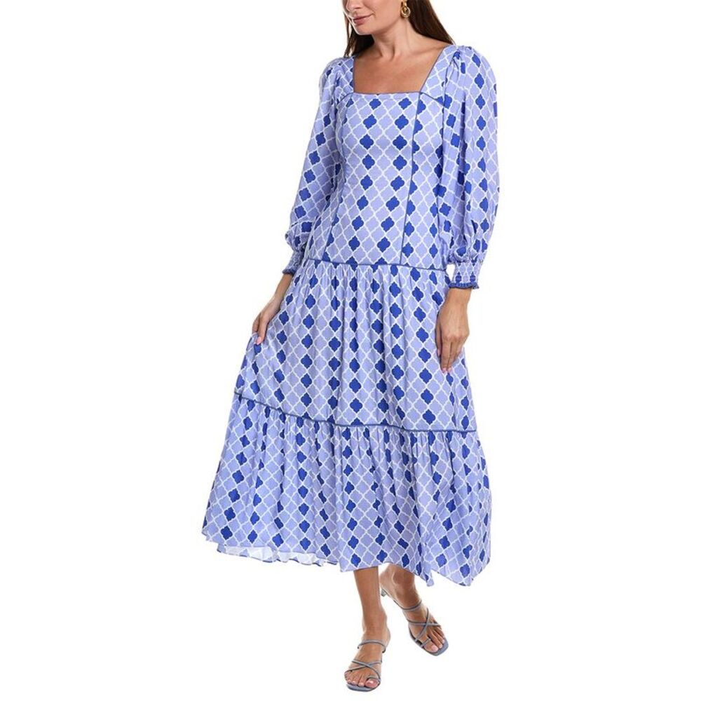 Garrie B Womens  Midi Dress, Blue